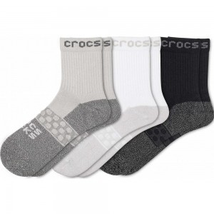 Crocs Adult Quarter Solid 3New Zealand -Pack Men Socks Multicolor | PKSRLY014