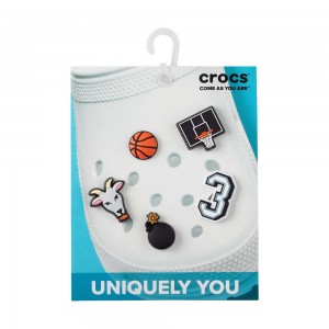Crocs Basketball Star 5 Pack Men Jibbitz Charms | XOFEZY092