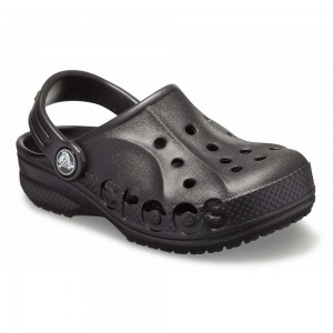 Crocs Baya Kids' Clogs Black | DASXGF489