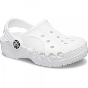 Crocs Baya Kids' Clogs White | UZMLOX724