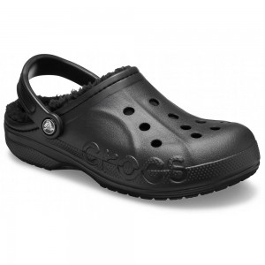 Crocs Baya Lined Men Clogs Black | YBVHJP287