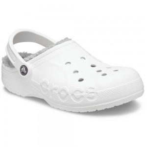 Crocs Baya Lined Men Clogs White | WYHBCM760