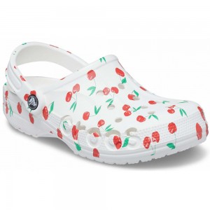 Crocs Baya Seasonal Printed Men Clogs White / Pink | PCMSBV524