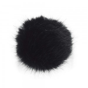 Crocs Black Puff Ball Men Jibbitz Charms | BRHKFI380