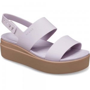 Crocs Brooklyn Low Women Wedge Pink | IAUTMV896