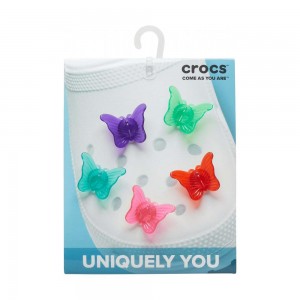 Crocs Butterfly Clip 5 Pack Men Jibbitz Charms | ERPHJT587