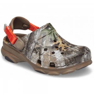 Crocs Classic AllNew Zealand -Terrain Realtree Edge Kids' Clogs Khaki | YWDNMR716