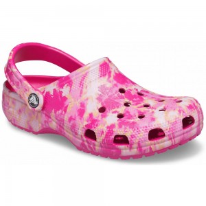 Crocs Classic Bleach Dye Men Clogs Pink / Multicolor | LQHJBC310