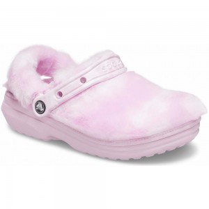 Crocs Classic Fur Sure Men Clogs Pink | DJIVSX092