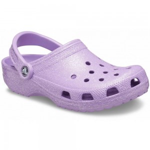 Crocs Classic Glitter Women Clogs Purple | ALXTKE342