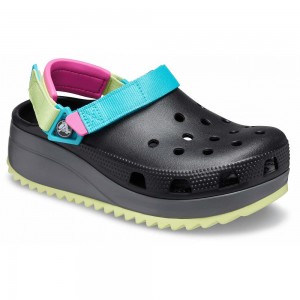 Crocs Classic Hiker Men Clogs Black | UOQISV138