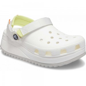 Crocs Classic Hiker Men Clogs White | HDYNBR642
