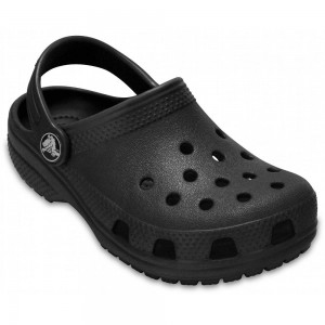 Crocs Classic Kids' Clogs Black | ERJFKC329