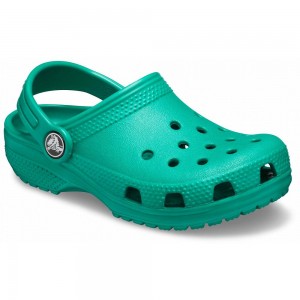 Crocs Classic Kids' Clogs Green | CSFJWB017