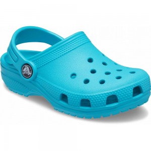 Crocs Classic Kids' Clogs Turquoise | LPRANS073