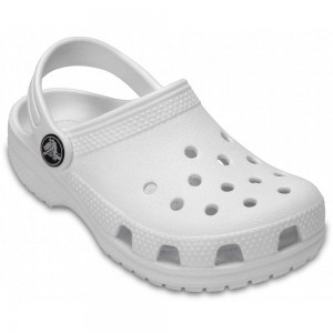 Crocs Classic Kids' Clogs White | ZDCWSK286