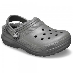 Crocs Classic Lined Kids' Clogs Grey | SUHLFZ701