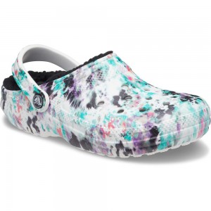 Crocs Classic Lined TieNew Zealand -Dye Men Clogs Mint / Multicolor | FXSIDM590