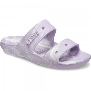 Crocs Classic Marbled Men Sandals Purple | NWDXGF159