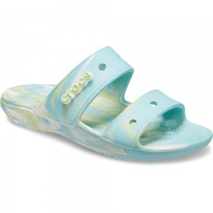 Crocs Classic Marbled Men Sandals Turquoise | SBCPKA901