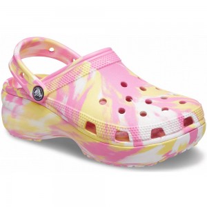 Crocs Classic Marbled Women Clogs Pink / Multicolor | SDGWKM259