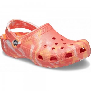 Crocs Classic Marbled Women Clogs Red | BPJKMN712