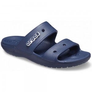 Crocs Classic Men Sandals Navy | TFKXLG706