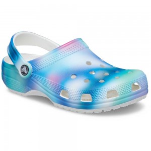 Crocs Classic Solarized Men Clogs Blue / Multicolor | PTEFNH693