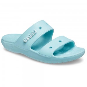 Crocs Classic Women Slides Light Turquoise | AKMSCJ635