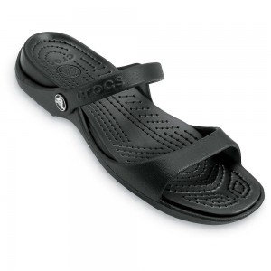 Crocs Cleo Women Slides Black | BDYHXN623