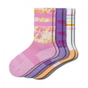 Crocs Crew Heart 3New Zealand -Pack Kids' Socks Multicolor | KLDXSQ204