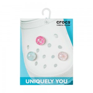 Crocs Encapsulated Flower 3 Pack Men Jibbitz Charms | PWOULR469