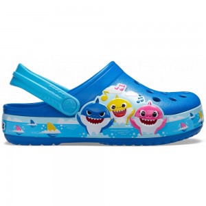 Crocs Fun Lab Baby Shark Band Kids' Clogs Blue | SKAYNV459