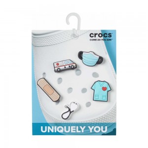 Crocs Healthcare Hero 5 Pack Men Jibbitz Charms | ULWRMS401