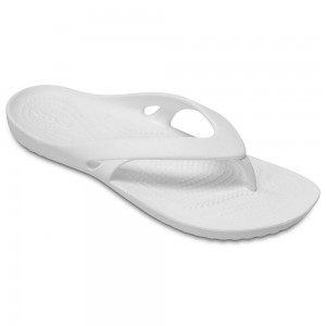 Crocs Kadee II Women Flip Flops White | QZISRT630