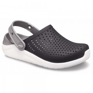 Crocs LiteRide™ Kids' Clogs Grey Brown / White | LYTNRE970