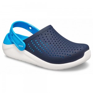 Crocs LiteRide™ Kids' Clogs Navy / White | SCMBEZ257