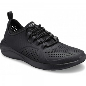Crocs LiteRide™ Pacer Kids' Sneakers Black | BKEZJR140