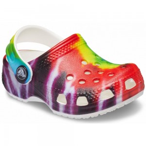 Crocs Littles™ Graphic Kids' Clogs Red / Multicolor | NODXVH924