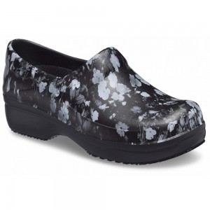 Crocs Neria Pro II Graphic Women Clogs Black / White | XIYEGA472