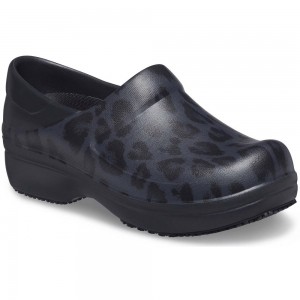Crocs Neria Pro II Graphic Women Clogs Black | KQTAWJ124