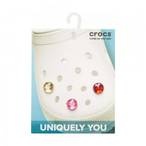 Crocs Sparkly Circle 3New Zealand -Pack Women Jibbitz Charms | FYDRGK194