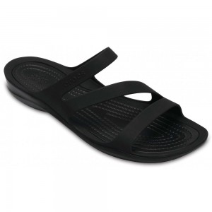Crocs Swiftwater™ Women Slides Black | MQRHVW698