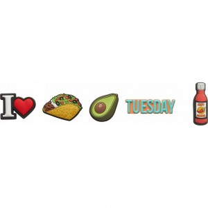 Crocs Taco Tuesday 5 Pack Men Jibbitz Charms | IDQBLX924