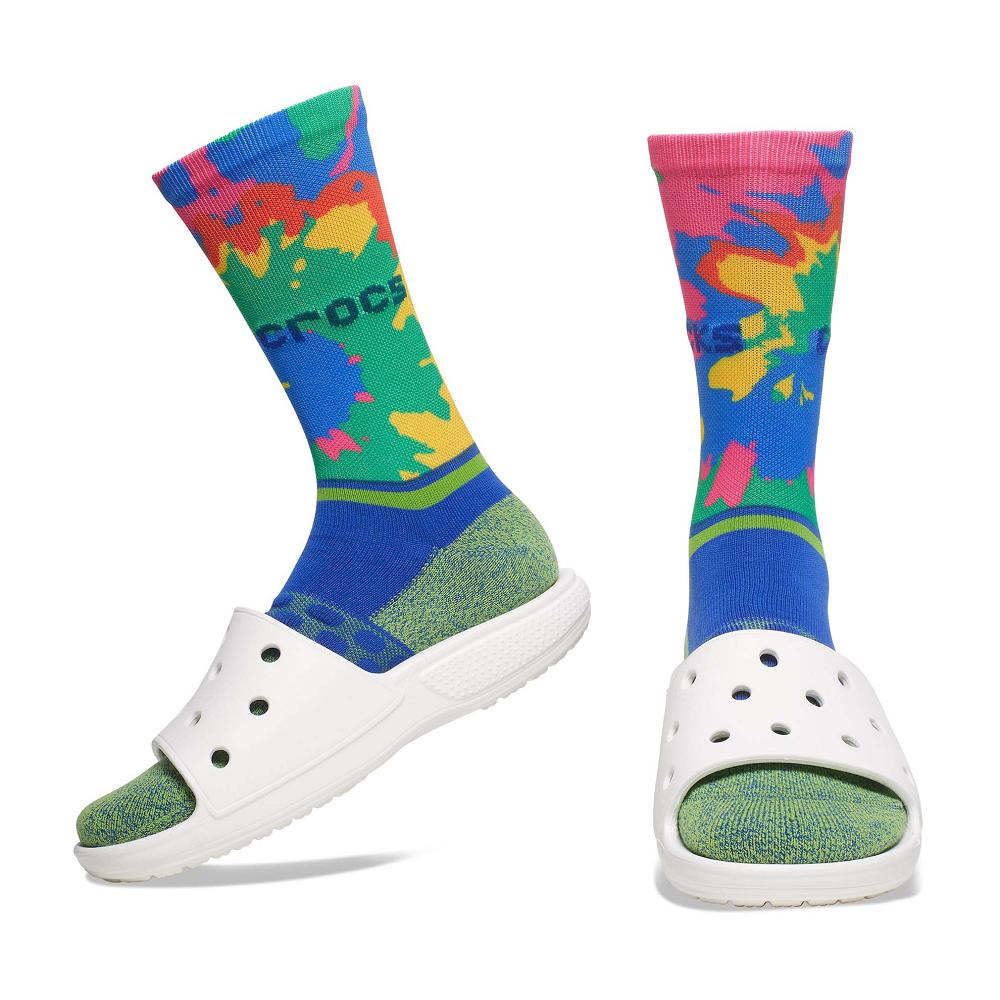 Crocs Adult Crew Graphic 3New Zealand -Pack Men Socks Multicolor | ESAPWH132