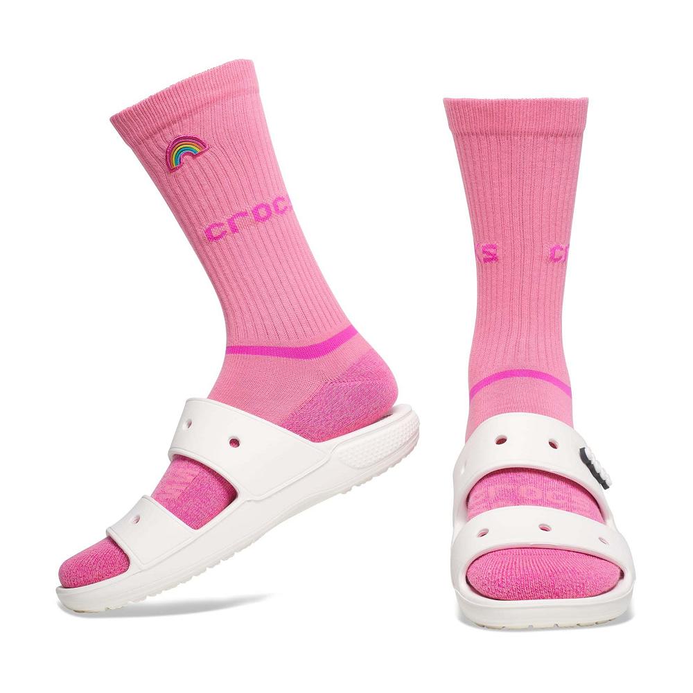 Crocs Adult Crew Graphic 3New Zealand -Pack Men Socks Multicolor | ESAPWH132