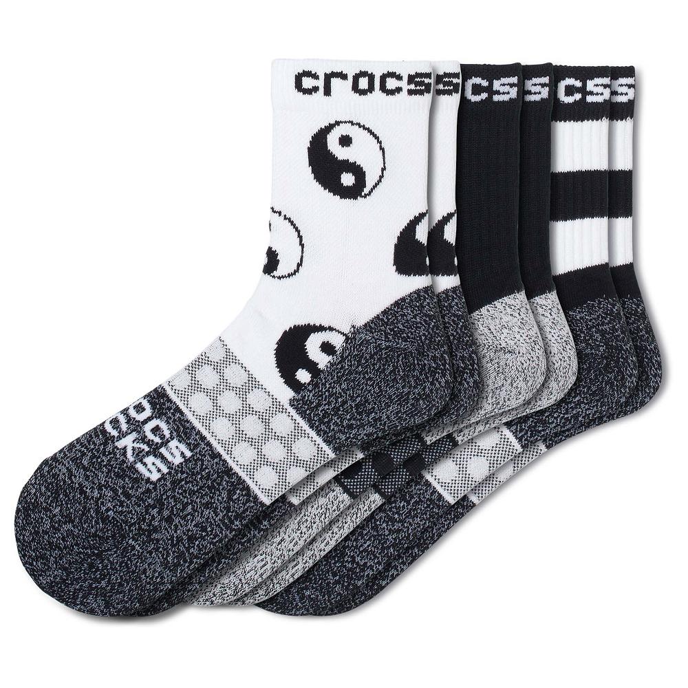 Crocs Adult Quarter Easy Icon 3New Zealand -Pack Men Socks Multicolor | PHGLOX017