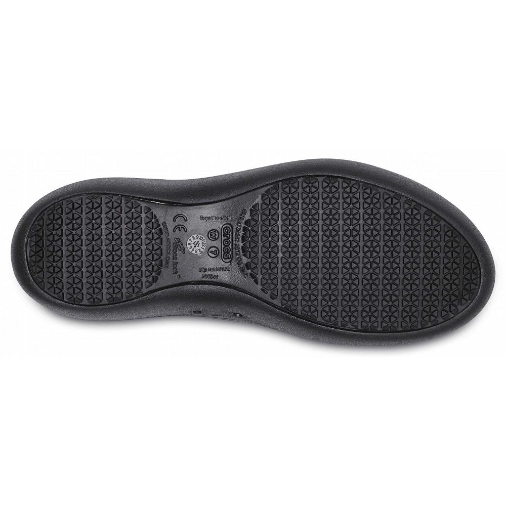 Crocs At Work™ Women Flat Shoes Black | CMZJPT326