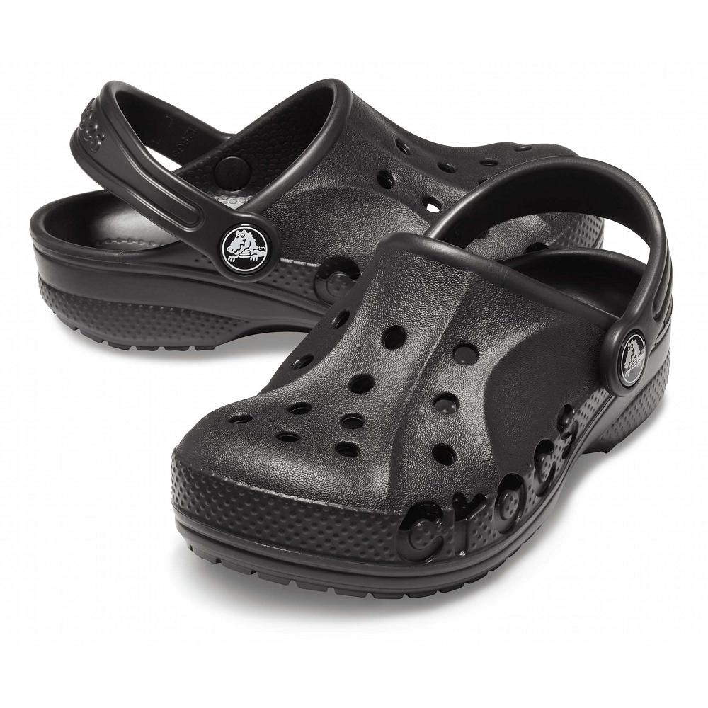 Crocs Baya Kids' Clogs Black | DASXGF489