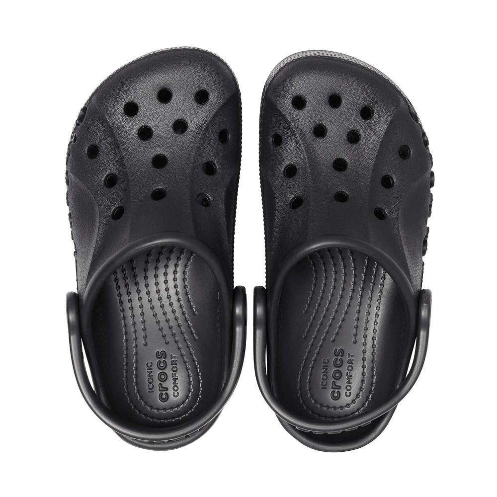 Crocs Baya Kids' Clogs Black | DASXGF489